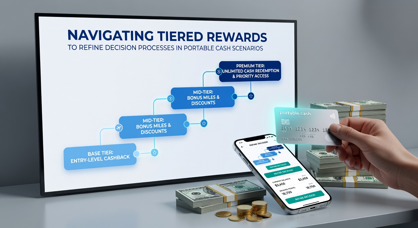 Mobile app interface displaying tiered reward levels and cash game options for players