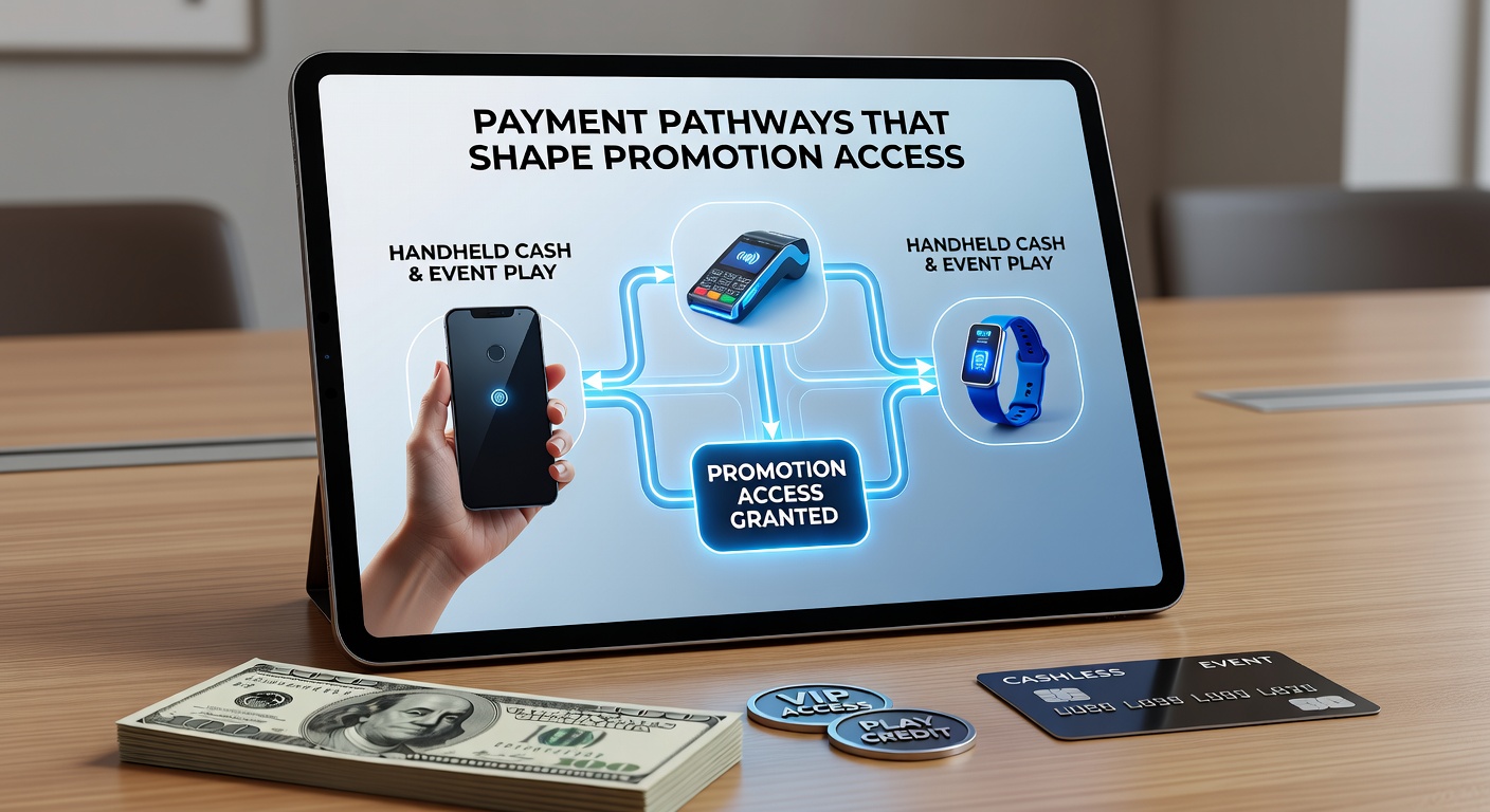 Tournament lobby screen on a mobile device highlighting promotion eligibility tied to payment method